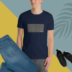 Camiseta unissex com mangas curtas